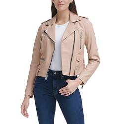 Levi's Damen Moderne asymmetrische Motorradjacke (Standard und Plus) Jacke aus Kunstleder, Biscotti, 48 von Levi's