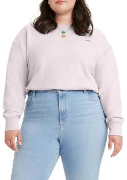 Levi's Damen Plus Size Standard Crew Non Graphic Sweatshirt, Mauve Chalk, 2XL von Levi's