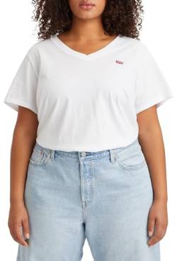 Levi's Damen Plus Size V-Neck Tee T-Shirt, Bright White, 3XL von Levi's