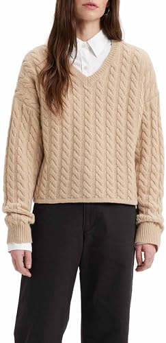 Levi's Damen Rae Sweater Sweatshirt, Macadamia, M von Levi's