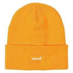 Levi's Damen Slouchy Beanie – Tonal Batwing, Regular Orange, One Size von Levi's