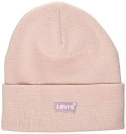 Levi's Damen Slouchy Beanie-Tonal Batwing Ohrenschützer, Rosa, One Size von Levi's