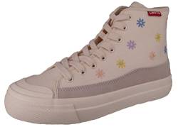 Levi's Damen Square High S Sneakers, Elfenbein, 40 EU von Levi's