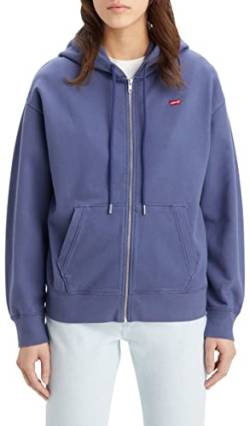 Levi's Damen Standard Zip Sweatshirt Hoodie Kapuzenpullover, Crown Blue, XXS von Levi's