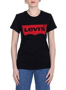 Levi's Damen T-Shirt, The Perfect Tee, Schwarz (Large Batwing Black 201), Gr. XL von Levi's