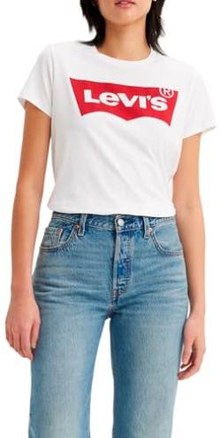 Levi's Damen T-Shirt, The Perfect Tee, Weiß (Batwing White Graphic 53), Gr. XL von Levi's