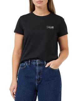 Levi's Damen The Perfect Tee Graphic TEES, Shimmer Bw Outline C, L von Levi's