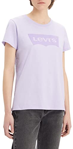 Levi's Damen The Perfect Tee T-Shirt, Batwing Purple Rose, L von Levi's