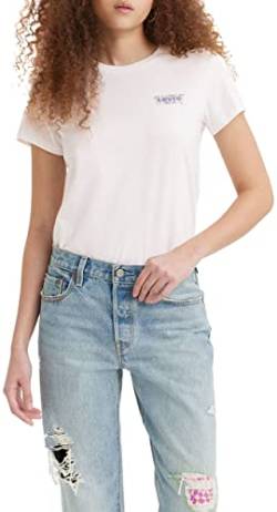 Levi's Damen The Perfect Tee T-Shirt,Watercolor Logo - Bright White,XL von Levi's
