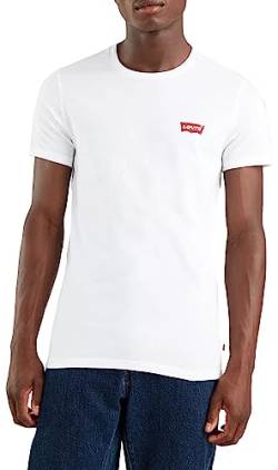 Levi's Herren 2-Pack Crewneck Graphic Tee T-Shirt, Chesthit White / Caviar, S von Levi's