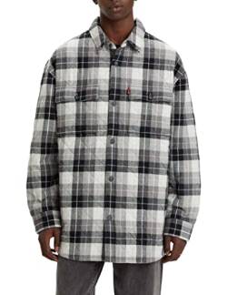 Levi's Herren Bernal Heights Overshirt Hemd, Crenshaw Plaid Bright White, Mehrfarbig, L von Levi's