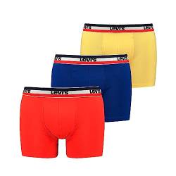 Levi's Herren Boxer, Red/Blue/Yellow, S (2er Pack) von Levi's