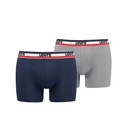 Levi's Herren Boxer Unterwäsche, Marineblau, S (2er Pack) von Levi's