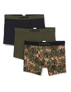 Levi's Herren Dotted Camo Men's Briefs Giftbox Boxer Shorts, Grey / Green, M EU von Levi's