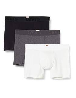 Levi's Herren Levi's Premium Men's Boxer Briefs (3 pack) Boxer Shorts, Schwarz grey combo, L von Levi's