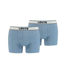 Levi's Herren Levi's Vintage Heather boxershorts voor heren, verpakking van 2 stuks Boxer Shorts, Light Blue, L EU von Levi's