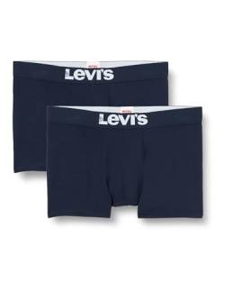 Levi's Herren Levis Men Solid Basic Trunk 2P Boxershorts, Blau (Navy 321), S von Levi's