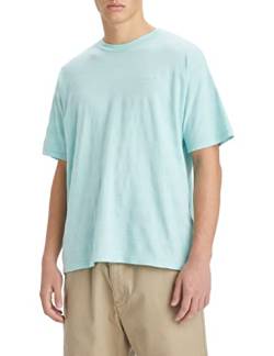 Levi's Herren Red Tab Vintage Tee T-Shirt, Popcorn Jacquard Pastel Turquoise, Blau, XS von Levi's