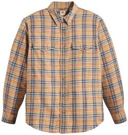 Levi's Herren Relaxed Fit Western Hemd, Krishan Plaid Lark, Mehrfarbig, XS von Levi's