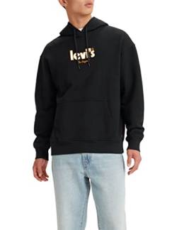 Levi's Herren Relaxed Graphic Sweatshirt Hoodie Kapuzenpullover,Holiday Poster Hoodie Caviar*,S von Levi's