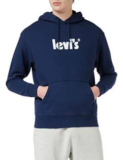 Levi's Herren Relaxed Graphic Sweatshirt Hoodie Kapuzenpullover,Poster Dress Blues,XS von Levi's