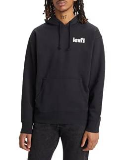 Levi's Herren Relaxed Graphic Sweatshirt Hoodie Kapuzenpullover,Poster Hoodie Caviar*,XXL von Levi's