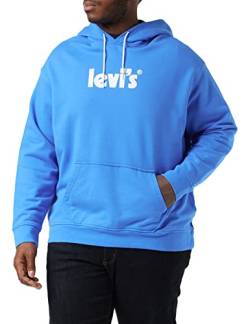 Levi's Herren Relaxed Graphic Sweatshirt Hoodie Kapuzenpullover,Poster Logo Hoodie Palace Blue,M von Levi's