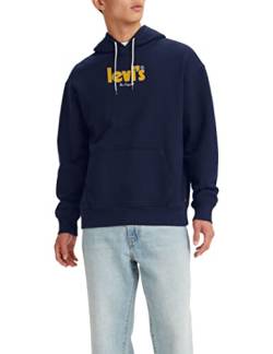 Levi's Herren Relaxed Graphic Sweatshirt Hoodie Kapuzenpullover,Poster Logo Naval Academy,L von Levi's