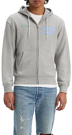 Levi's Herren Relaxed Graphic Zipup Sweater, Poster Logo Zip Mhg, M EU von Levi's