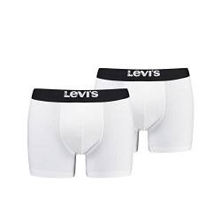 Levi's Herren Solid Basic Boxer, White/Black, M von Levi's