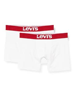 Levi's Herren Solid Basic Boxers Boxer-Shorts, Weiß, XL von Levi's