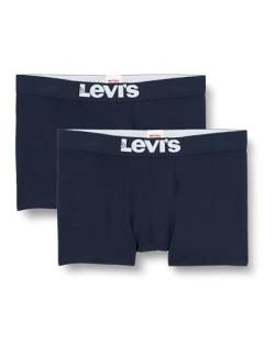 Levi´s Herren Solid Trunk Boxertrunk Unterwäsche im 2er Pack (Navy, XL) von Levi's