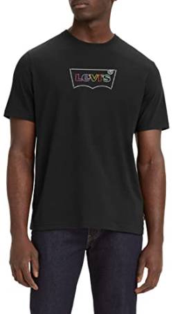 Levi's Herren Ss Relaxed Fit Tee T-Shirt,Batwing Logo Caviar,M von Levi's