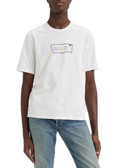 Levi's Herren Ss Relaxed Fit Tee T-Shirt,Batwing Logo White+,XL von Levi's