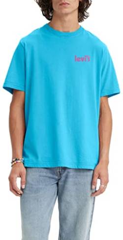 Levi's Herren Ss Relaxed Fit Tee T-Shirt,Core Poster Logo Swedish Blue,XS von Levi's