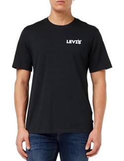 Levi's Herren Ss Relaxed Fit Tee T-Shirt,Headline Logo Cavia,L von Levi's