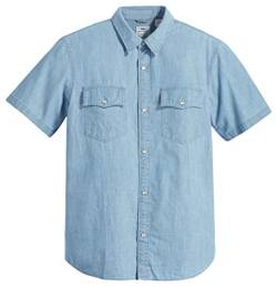Levi's Herren Ss Relaxed Fit Western Hemd, New Hyde Chambray, S von Levi's