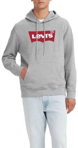 Levi's Herren Standard Graphic Sweatshirt Hoodie Kapuzenpullover, Logo Two Color Heather Gray, S von Levi's