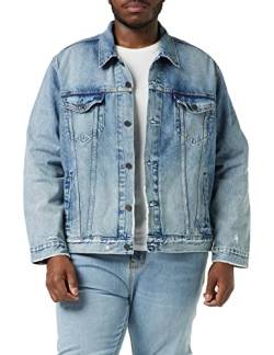 Levi's Herren The Trucker Jacke,Light Indigo Destructed,L von Levi's