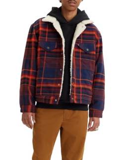 Levi's Herren Vintage Sherpa Trucker Pld Jacke, Paul Plaid Naval Academy, Mehrfarbig, M von Levi's