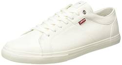 Levi's Herren Woods Sneaker, Weiß (Brillant White), 44 EU von Levi's