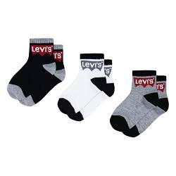 Levi's Kids BATWING MID CUT 3PK 0078 Socken - Jungen Black 7-9 Jahre von Levi's