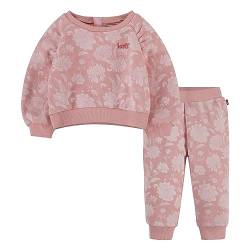 Levi's Kids Lvg floral sweat set Baby Mädchen Glaçage Pink. 3 Jahre von Levi's