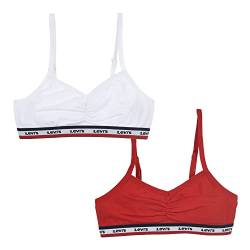 Levi's Kids Mädchen LHG Sportwear Surplice Bra 4L0181 BH, weiß, L von Levi's