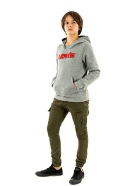 Levi's Kids graphic pullover hoodie Jungen Dark Grey Heather 10 Jahre von Levi's