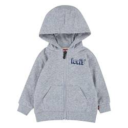 Levi's Kids logo full zip hoodie Baby Jungen Light Grayheather 36 Monate von Levi's