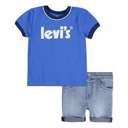 Levi's Kids ringer tee and short set Baby Jungen Blau - Palace Blue 12 Monate von Levi's