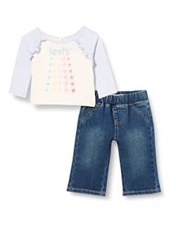 Levi's Kids ruffle top & wide denim se Baby Mädchen Halogen Blue 18 Monate von Levi's