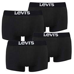 Levi's Levis Herren Trunk Boxershort 200SF - 2x2 Paar Shorts (4er Pack), Farbe:Jet black2, Bekleidungsgröße:L von Levi's