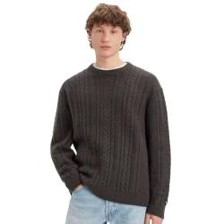Levi's Men's Battery Crewneck Sweater, Raven, M von Levi's
